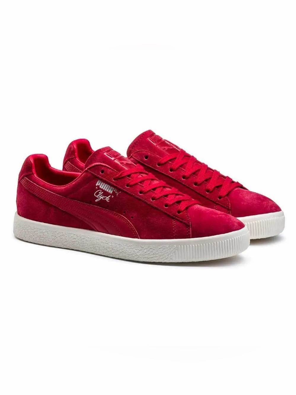 Puma Clyde Normcore Burgundy Red Sneakers